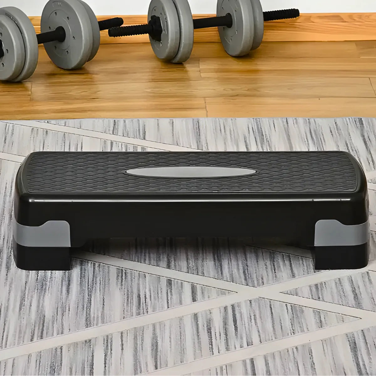 Step Fitness 2 Níveis Antiderrapante + Suporte 200kg