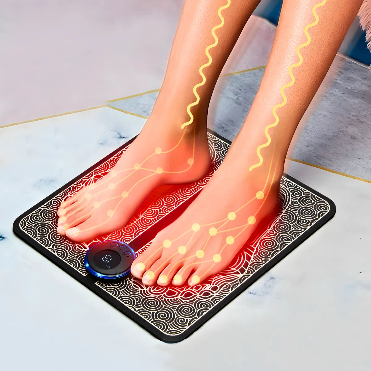 Massageador Para Pés Pernas Ems Magnético Relaxante Pro