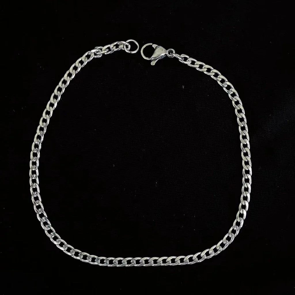 KIT 3/6 PECA Pulseira de Aço Inoxidável para Masculino 1x1 3mm-5mm