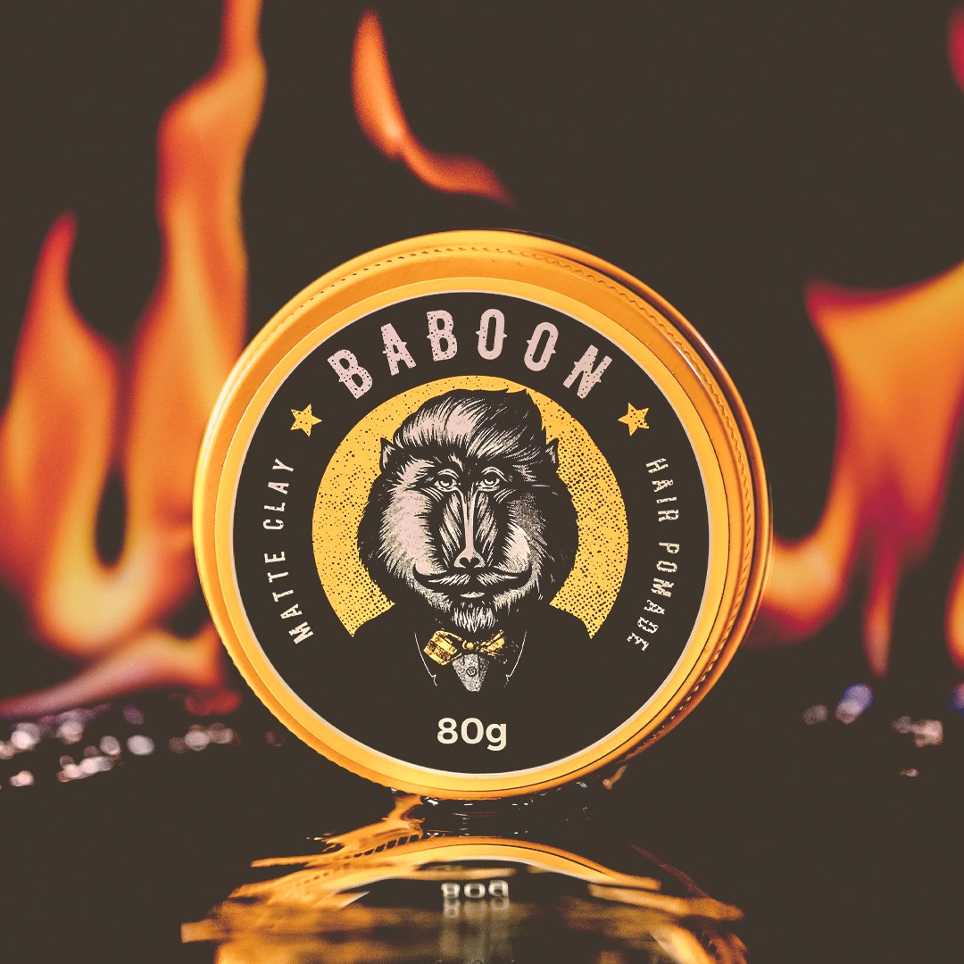 Pomada para Cabelo Matte Clay 80g - Baboon