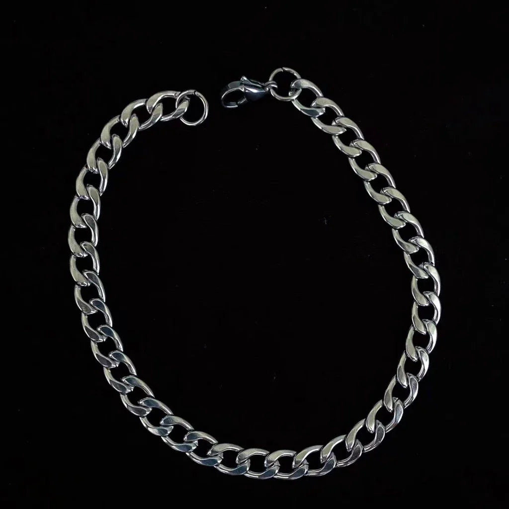 KIT 3/6 PECA Pulseira de Aço Inoxidável para Masculino 1x1 3mm-5mm