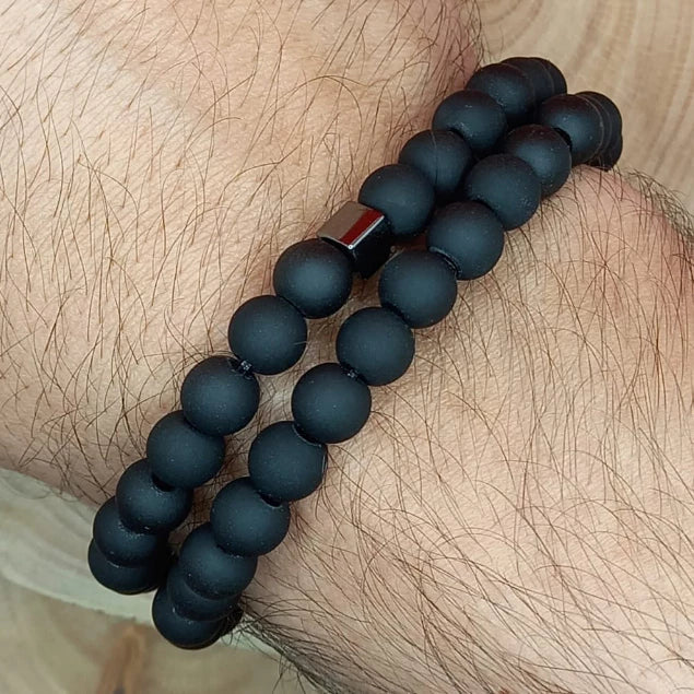 Combo Pulseira preta fosca - ótima qualidade. BLACK FRIDAY - DESCONTAÇO