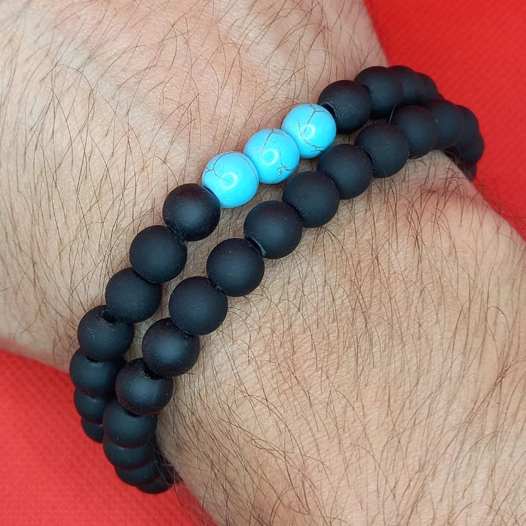 Combo Pulseira preta fosca - ótima qualidade. BLACK FRIDAY - DESCONTAÇO