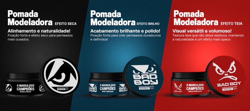 Pomadas Modeladoras 80g - Badboy