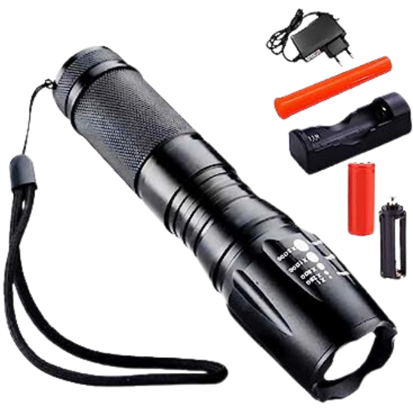 Lanterna Tática Militar X900 Recarregável