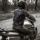 Mochila masculina com cadeado à prova d'água anti-roubo preta