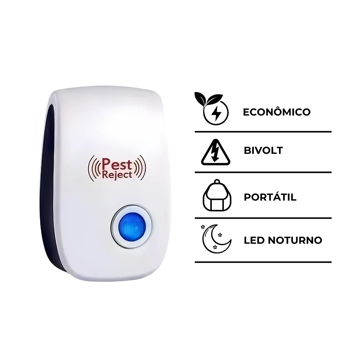 Repelente Eletrônico Bivolt Controle de Pragas
