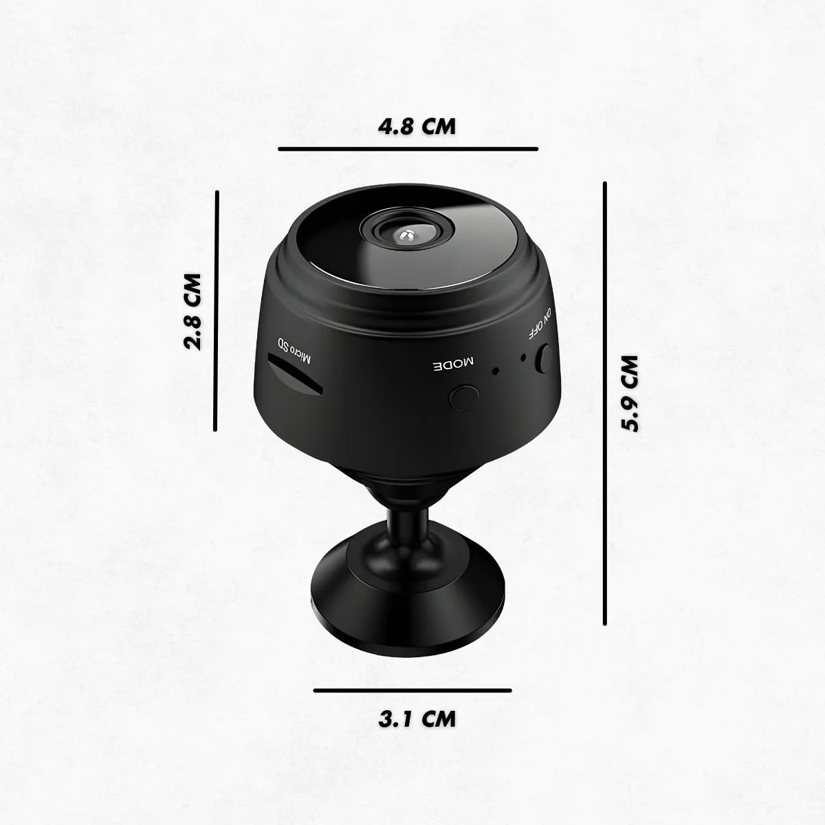 Micro Câmera Espiã A9 — Full HD, Wi-Fi, Sensor e Visão Noturna