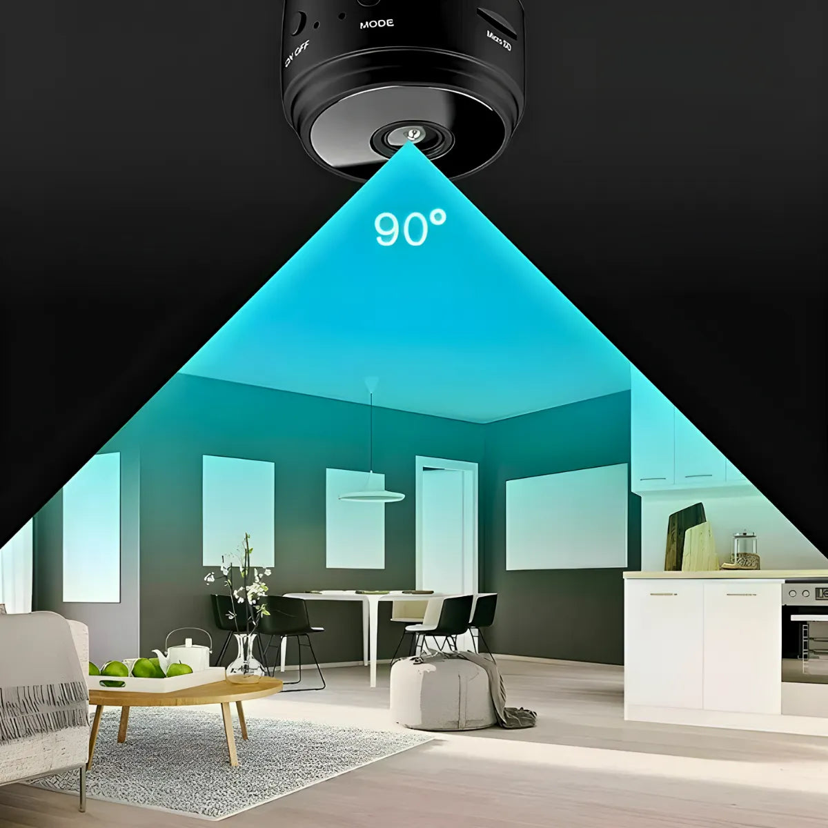 Micro Câmera Espiã A9 — Full HD, Wi-Fi, Sensor e Visão Noturna