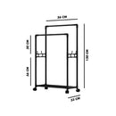 Cabideiro Duplo Arara Multiuso Móvel