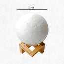 Luminária Lua Cheia 3D Abajur Decorativa Usb Com Suporte