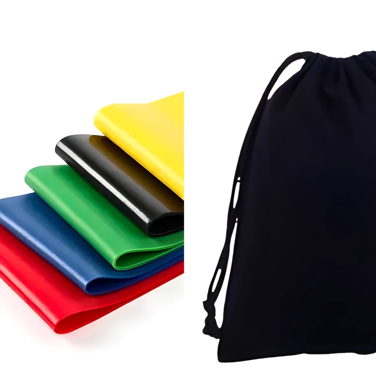 Kit com 5 Faixas Elásticas de Resistência