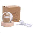 Luminária 3D Sistema Solar em Cristal para Mesa