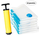 Kit 10 Sacos a Vácuo + Bomba