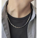 colar aço cirúrgico inox masculino tijolinhos