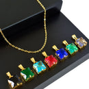 Kit Colar Masculino 7 em 1 (Troca Pedra)