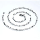 colar aço cirúrgico inox masculino tijolinhos