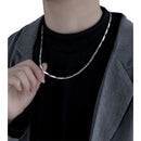 colar aço cirúrgico inox masculino tijolinhos