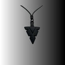 Colar Masculino De Couro Preto Tribal Cruz Regulável Premium