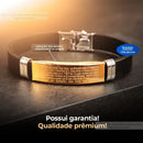 Pulseira Masculina Original Bracelete Folheado Pai Nosso ENVIO Imediato Nota Fiscal