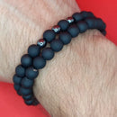 Combo Pulseira preta fosca - ótima qualidade.  BLACK FRIDAY - DESCONTAÇO