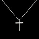 Colar Masculino Corrente de Aço Tribal Cruz Fé Jesus Bússola