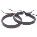 Kit Com 3 Pulseiras Masculina Feminina Em Couro