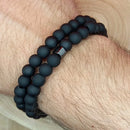 Combo Pulseira preta fosca - ótima qualidade.  BLACK FRIDAY - DESCONTAÇO